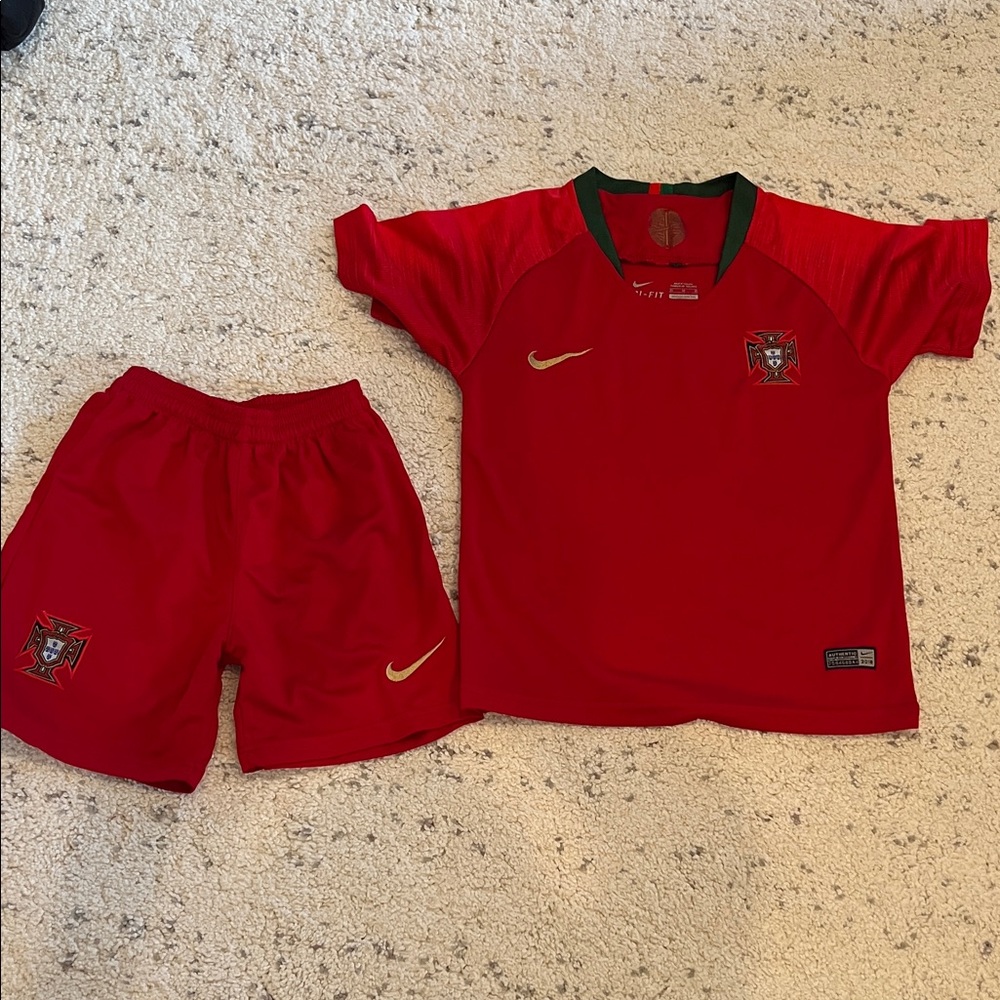 Nike Kids Portuguese Soccer Jersey Set